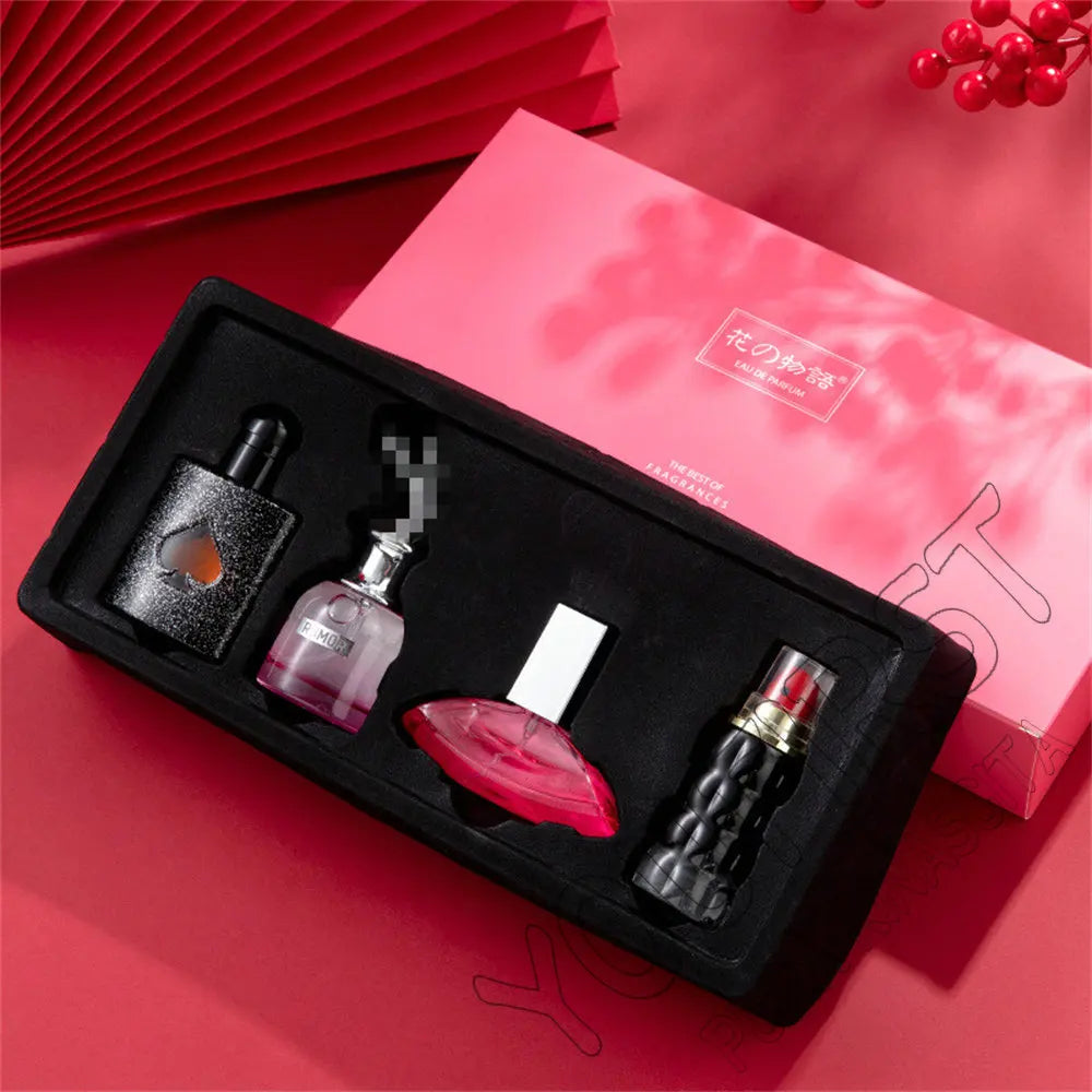 Private Brand Perfume Women Eau De Parfums Dames 105ml Perfumes De Mujer Originales Gift Box 4Pcs Set Natural Floral Scent Spray