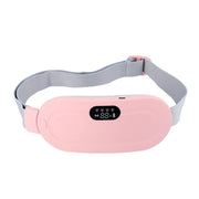 Women Menstrual Heating Pad Abdominal Warmer Belt Electric Waist Massager Vibration for Period Cramps Comfort Portable Gift