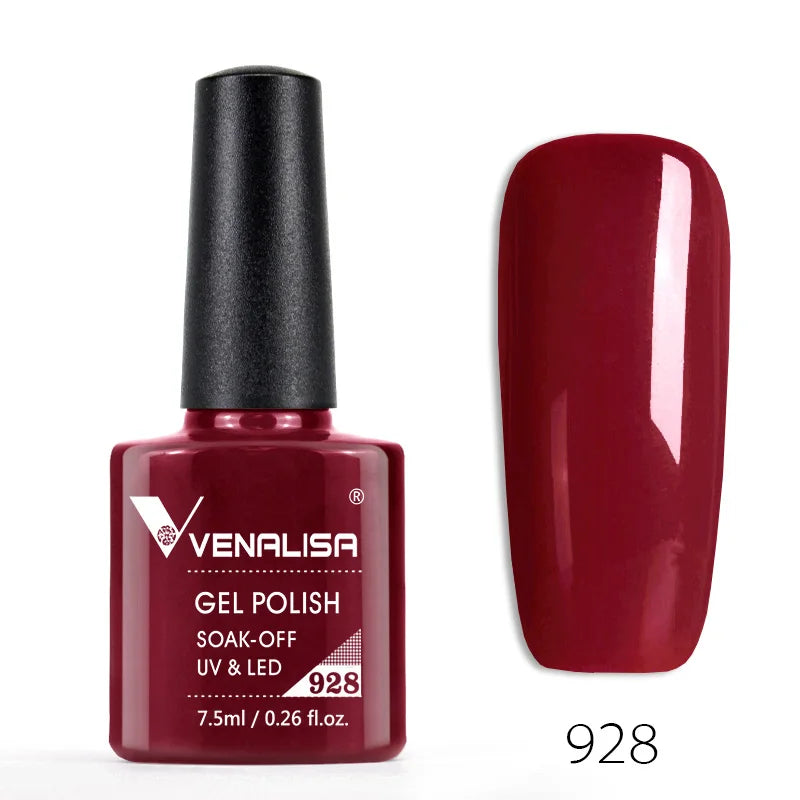 Venalisa 7.5ml Fashion Shiny Soak Off UV Gel Nail Gel Polish Cosmetics Nail Art Manicure Nails Gel Polish Tips Nail Varnish