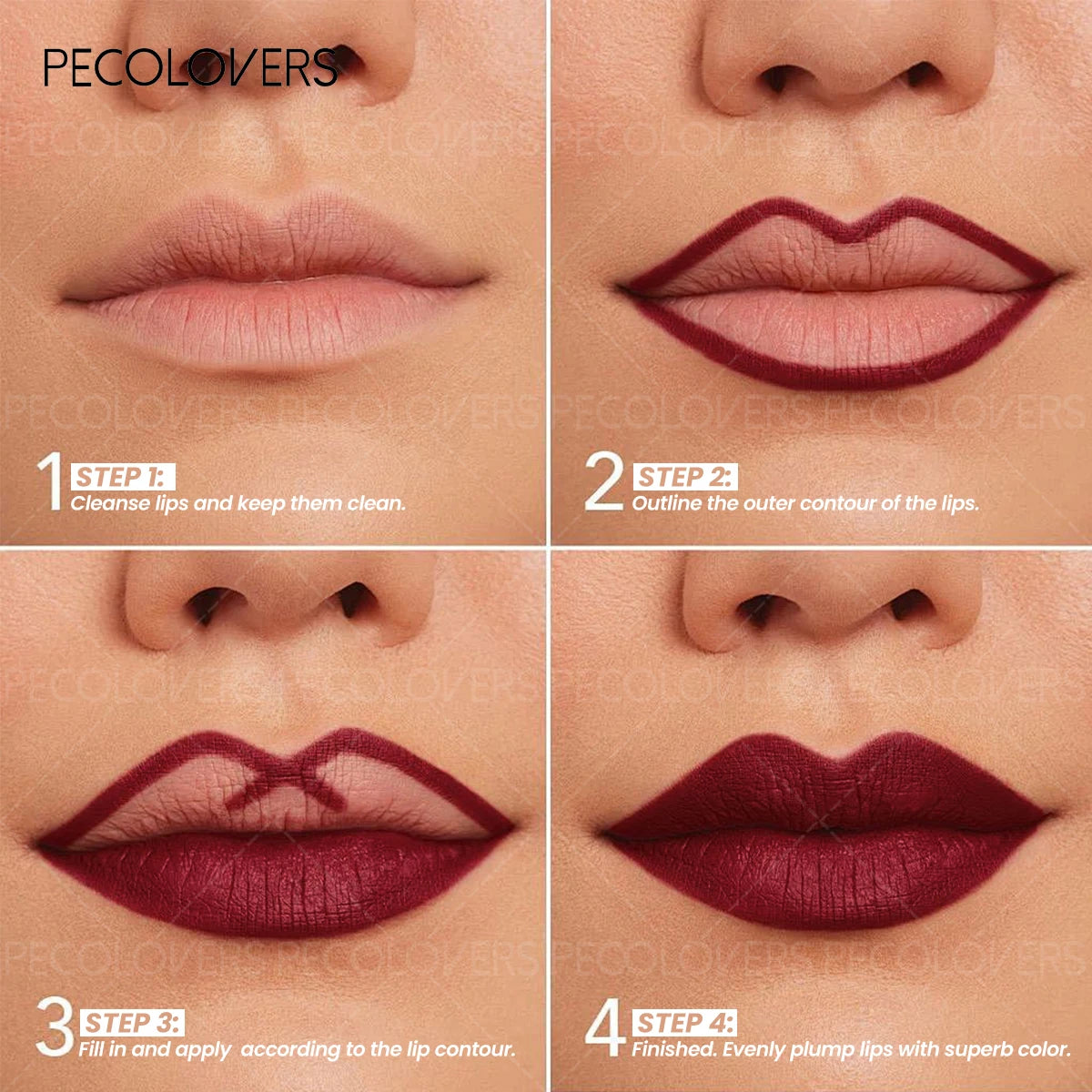 1PC Matte Lipliner, Second Back Lip Contour, Plump and Charming Lips, Non Drying, Waterproof, Lip Cosmetics,