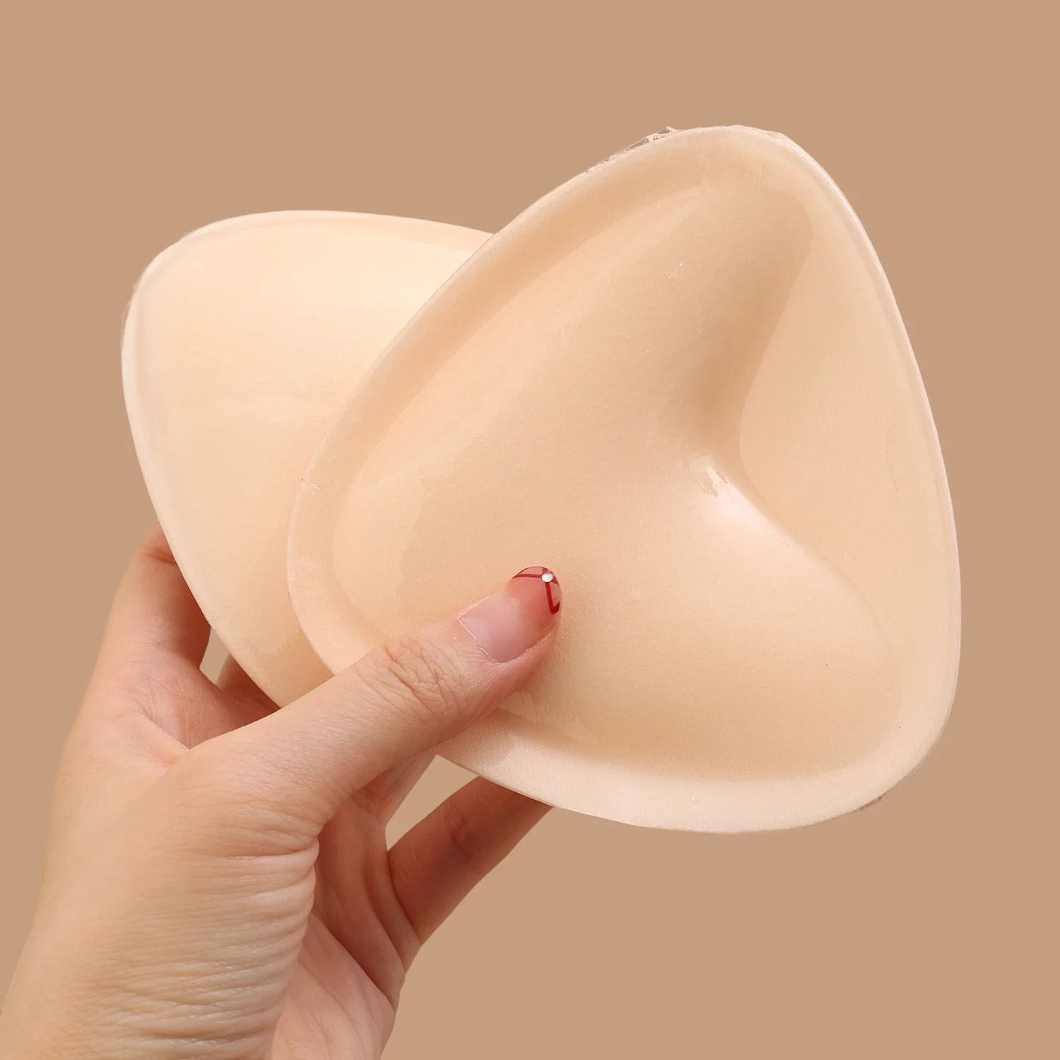 A-D Cup Double Sided Adhesive Bra Breast Triangular Pads Push-up Women Thicker Nipple Cover Patch Bikini Inserts for Swimsuit
