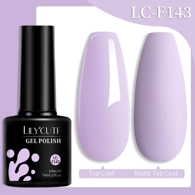 LILYCUTE 7ML Jelly Amber Gel Nail Polish Brown Crystal Translucent Dull Color Nail Art Gel Semi Permanent UV Gel Polish Varnish