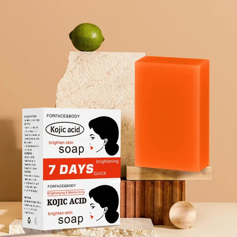 Kojic Acid Soap Skin and Body Soap – Original Kojic Acid, Bar with Coconut & Tea Tree Oil – 100g x 1 Bar
