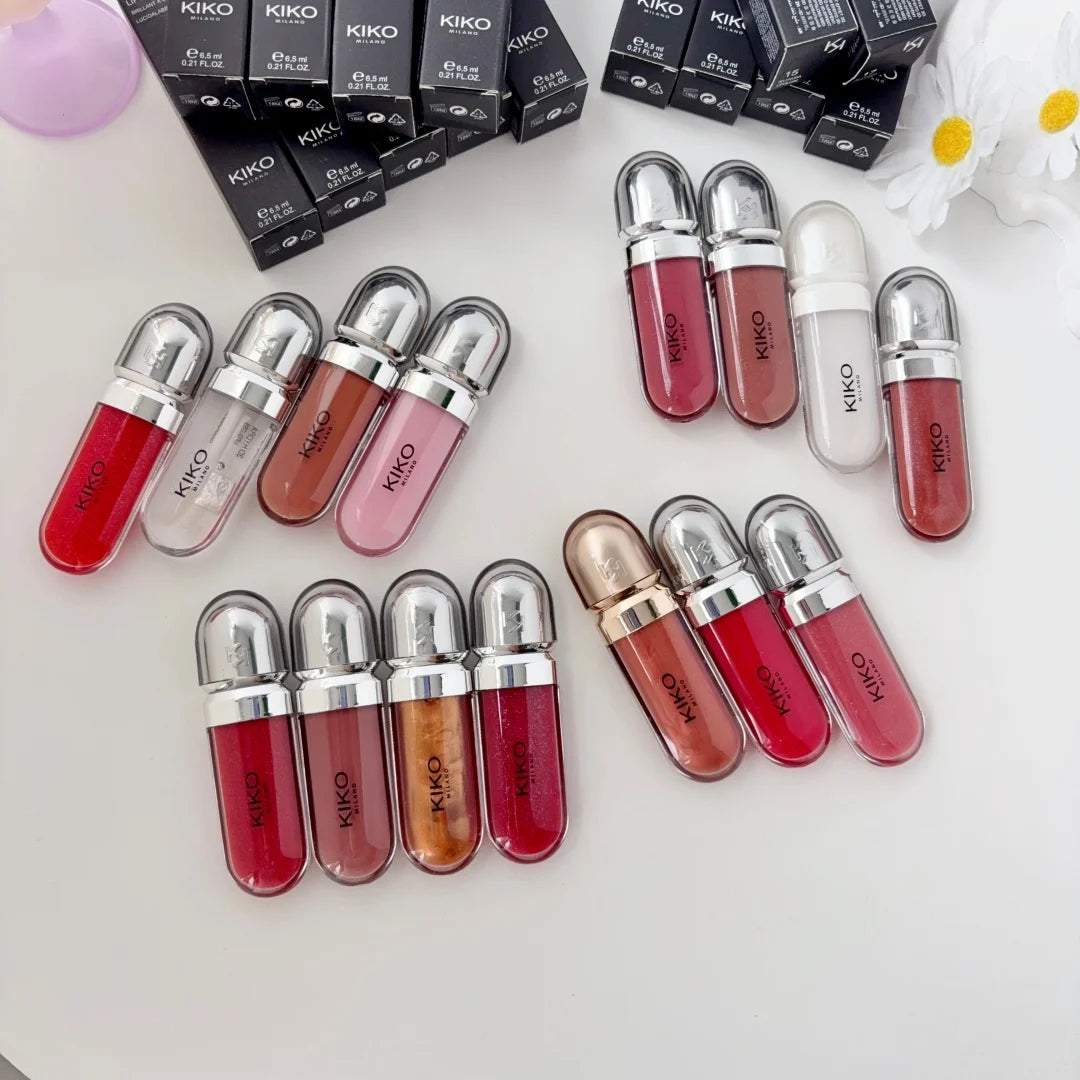 KIKO Milano 3D Hydra Lip Gloss – High Shine Hydrating Plumping Non-Sticky Moisturizing Waterproof And Long-Lasting Lip Makeup