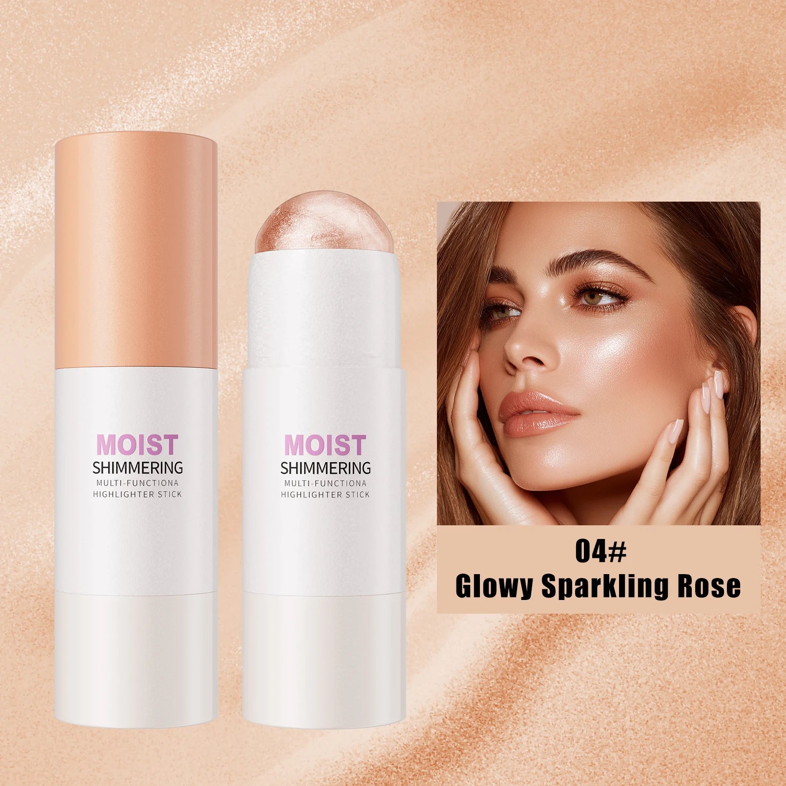 5 Colors Water Light High Gloss Stick Bronzer Shimmer Highlighter Blush Waterproof Face Contour Brighten Stereo Facial Makeup