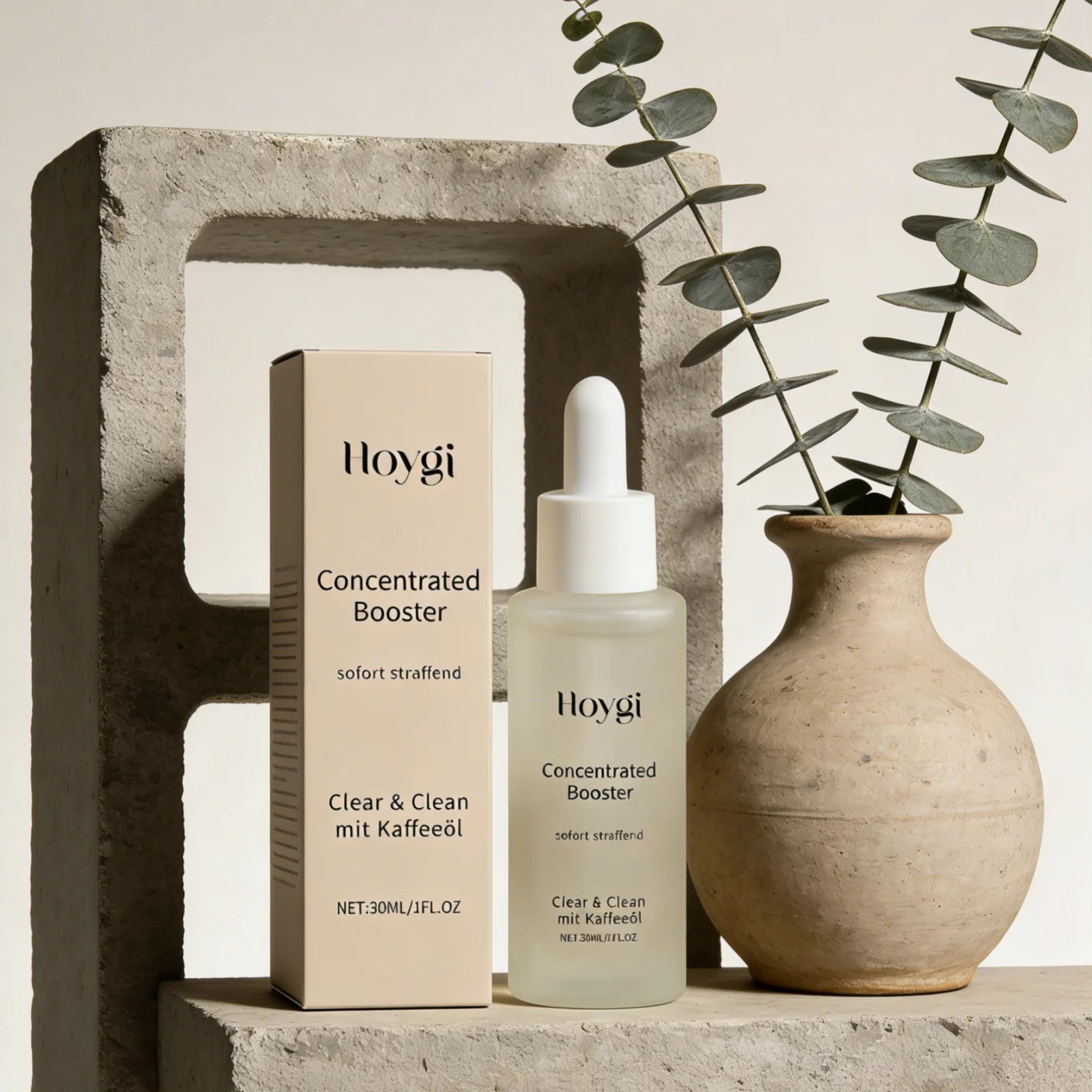 Hoygi Concentrated Booster Serum Intensive Moisturizing Glowing Skin Boosters Brighten Skin Tone Nourished Coffee Oil Face Serum