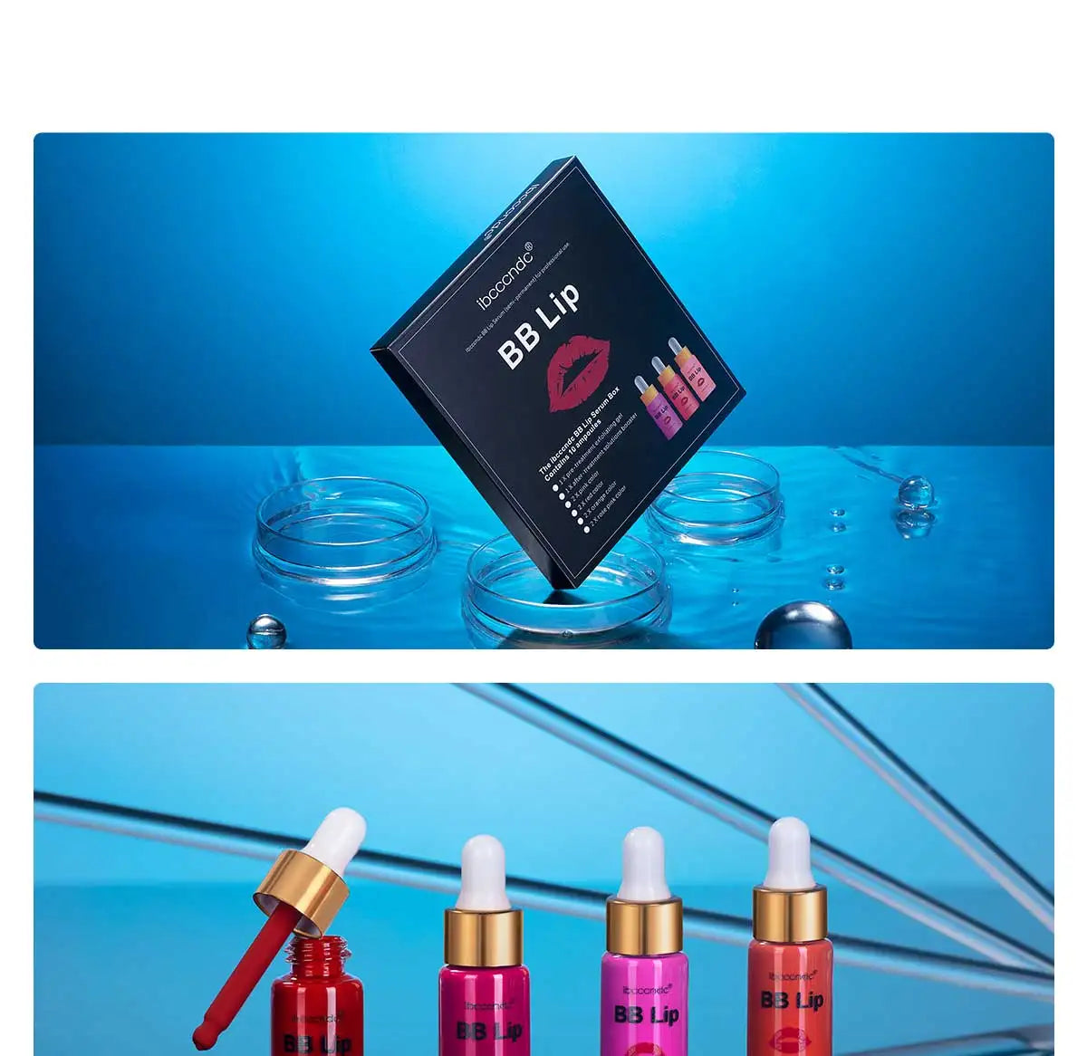 Korea Glow BB Lips Ampoule Serum Starter Set Semi-Permanent BB Lip Gloss Tinted Pigment Lasting Moisturizing For Lip Care