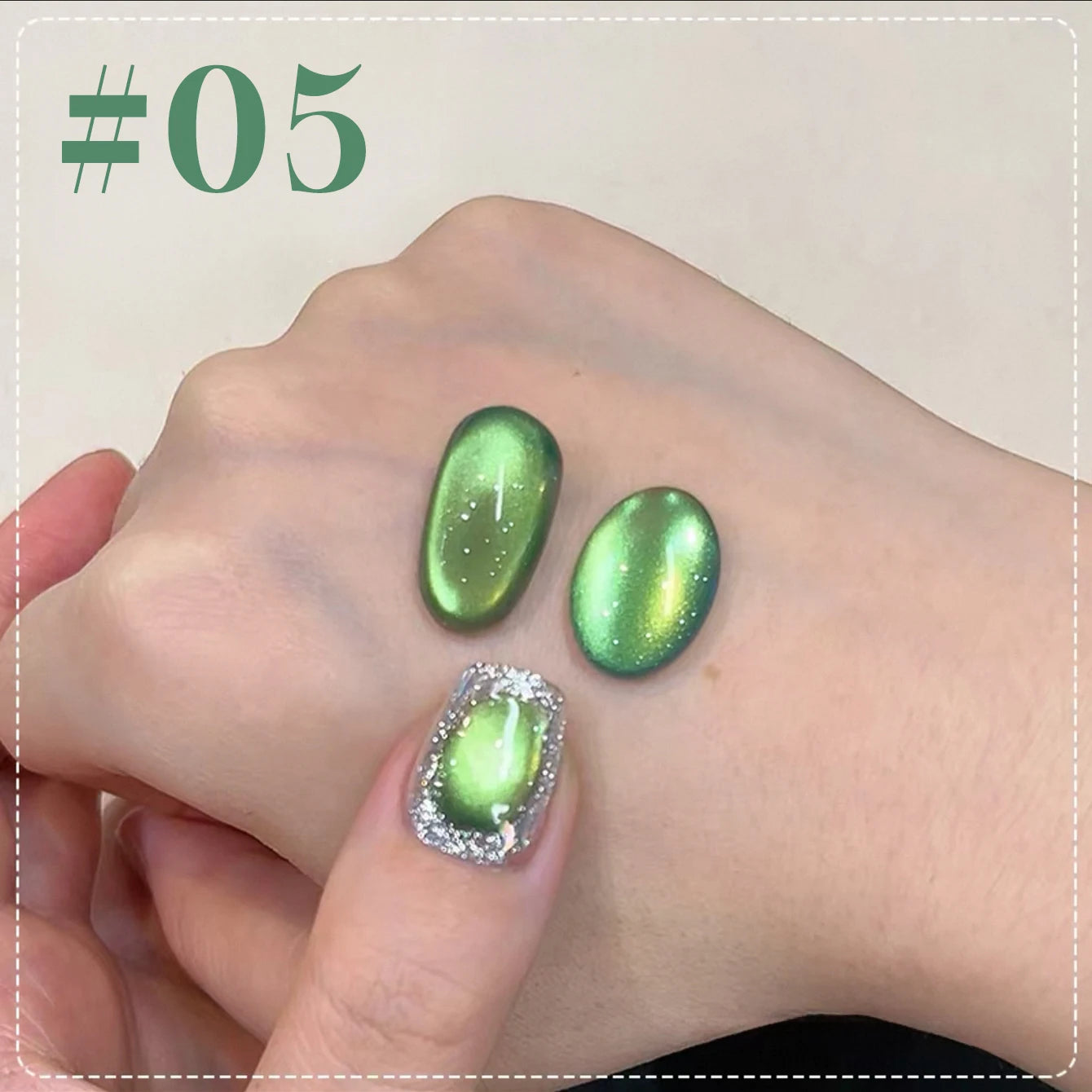 MIANEL 12ml Green Cat Magnetic Gel Nail Polish Spider Lily Varnish Soak Of UV Light Nails Nail Salon Winter Nails 1-21pcs