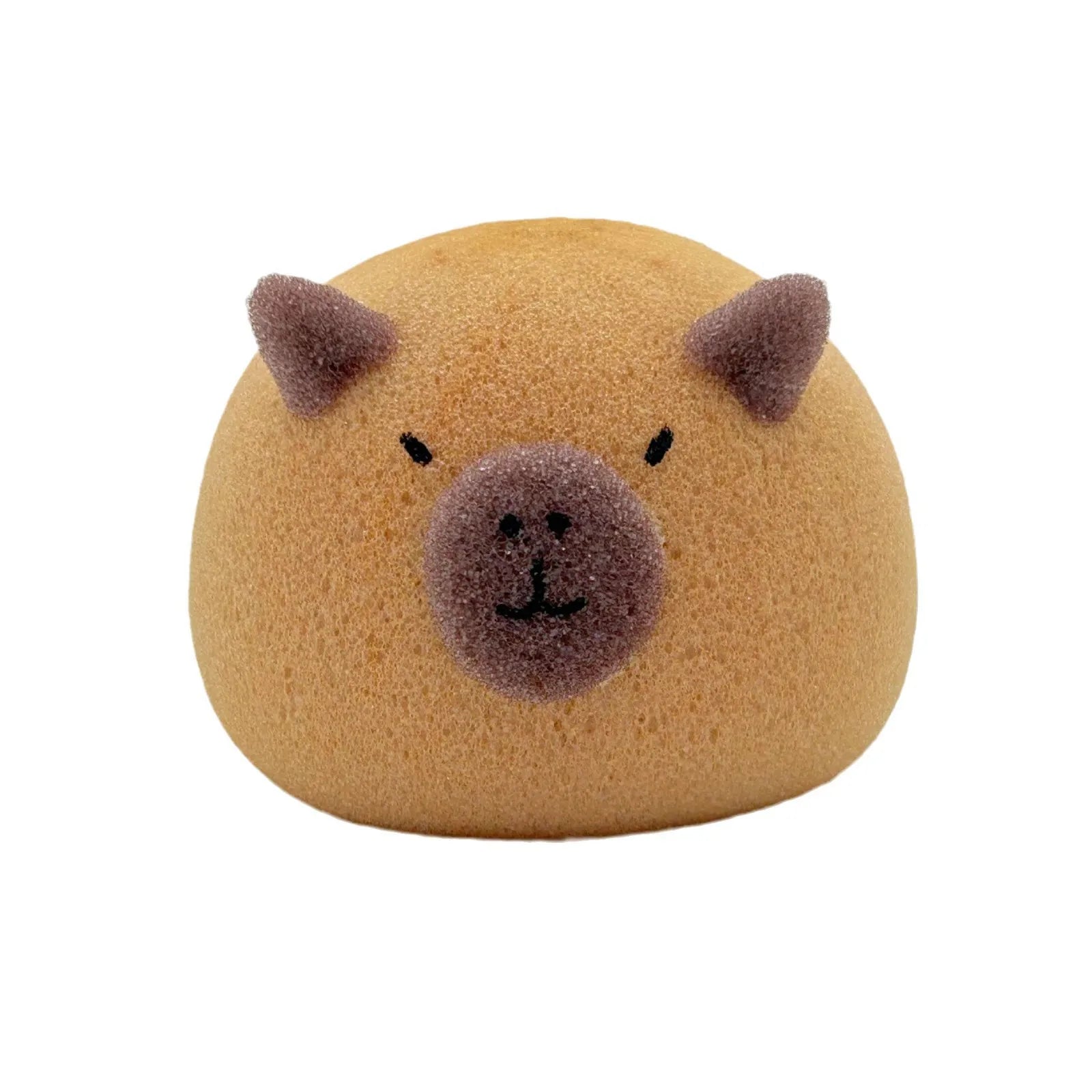 Cute Capybara Shaped Bath Ball Sponge Cleaning Brushes Easy Foaming Massage Ball Scrubber for Back Exfoliating Children Shower