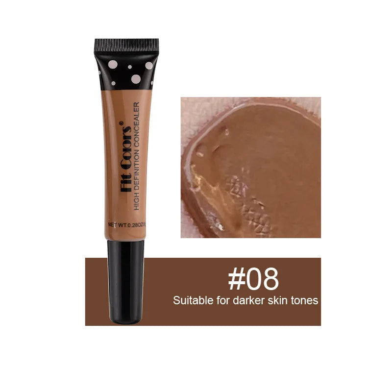 Concealer for Dark Skin Under Eye Corrector Waterproof Concealer Blemish Cover Contour Corrector Tube Concealer Melanin Makeup