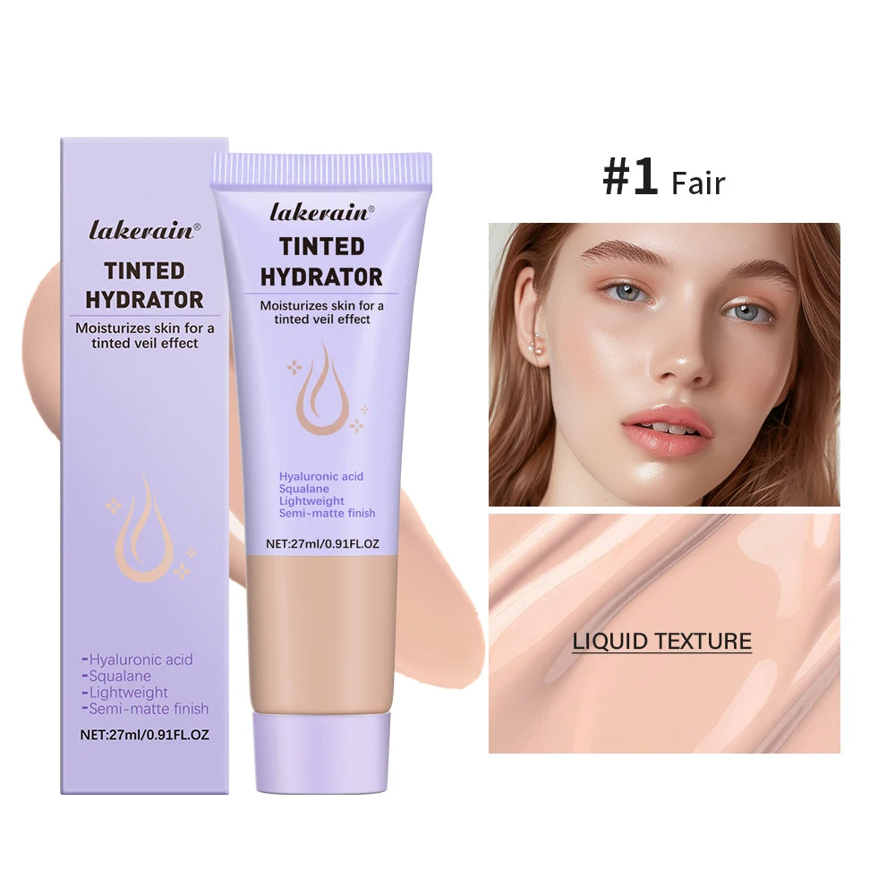 Jelly Tinted Moisturizer for Face – Transparent Hydrating Gel Tint for Soft Smooth Skin Texture & Even Tone Glow