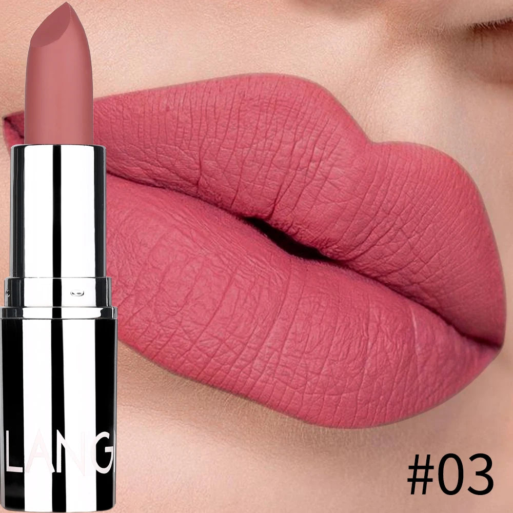 Black Tube Matte Lipstick Non Staying Cup Makeup Lipstick  5 colors available