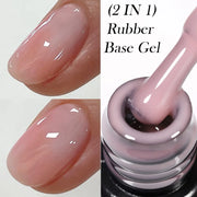 LILYCUTE 7ml Nude Jelly Rubber Base Gel Nail Polish Colorful Reinforcing Repair Thin Cracked Nails DIY Salon Manicure Color Gel