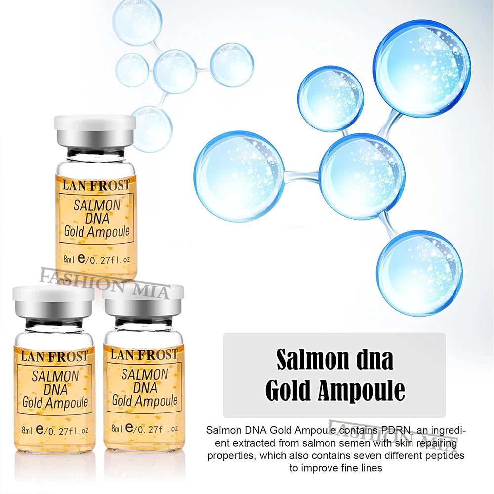 Korea 8ml Salmon DNA Beginner Skin Booster Serum Kit Facial Whitening Moisturizing Men Women Skin Care