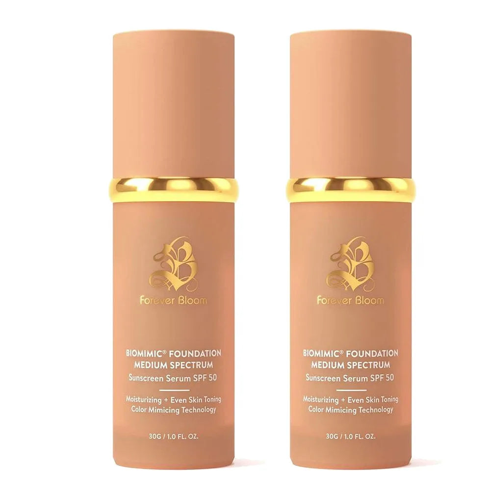 4 In 1 Biomimic Foundation Spectrums Biomimic Light Spectrums Foundation With SPF50+ Longwearing Changing Concealer Foundation