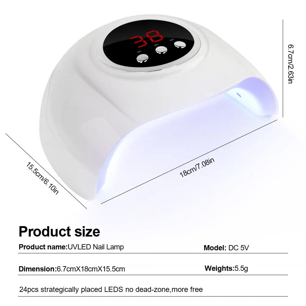 Professional UV LED Lamp for Nails Gel Drying Machine Nail Home Use Light UV Dry Gel Varnish USB Manicure Dryer Equipment Tools