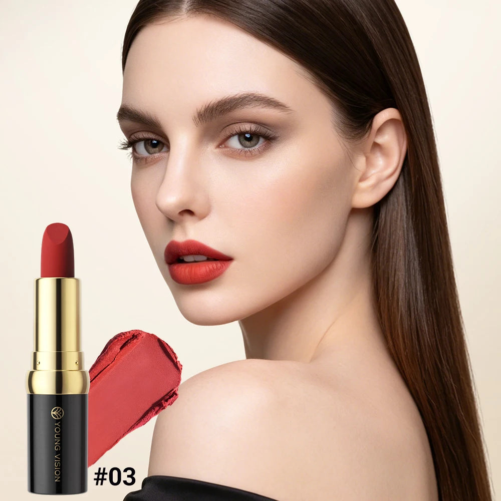 Black Tube Matte Lipstick Non Staying Cup Makeup Lipstick  5 colors available