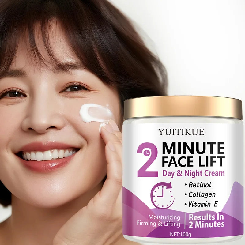 Face Lift Cream 100g - Day & Night Use, with Retinol & Collagen, Moisturizing, Firming & Lifting, Lightweight & Non-Greasy