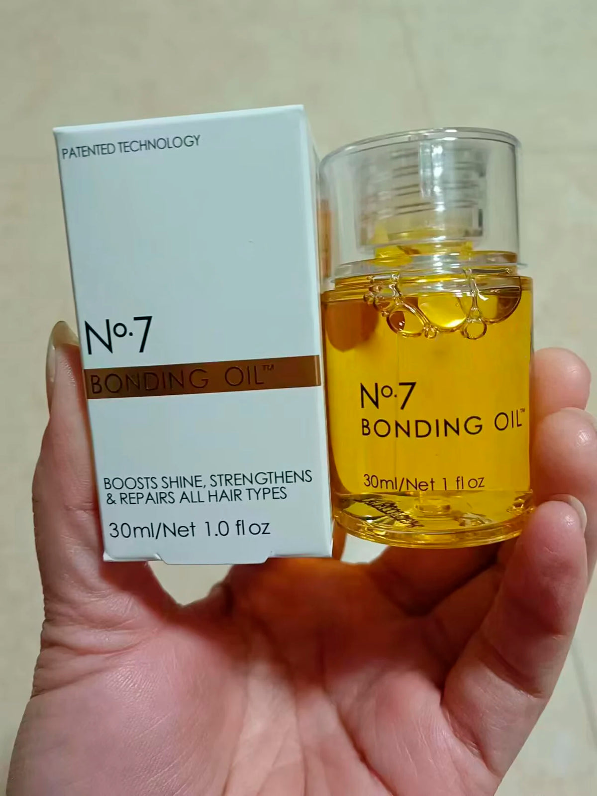 30ml No. 7 Bonding Oil Hair Care Repair Damaged Essential Oil Conditioners Increase Shine Softness Color Vibrancy Frizz