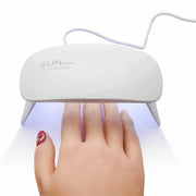 E5 6W Mini Nail Lamp Light UV LED Gel Polish Cured Pink White Nail Dryer Machine Portable USB Cable Home Women Nails Dry Tool