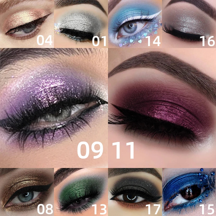 25 Colors 1PC Waterproof Eyeshadow Stick Long Lasting High Pigmented Shimmer Glitter Matte Brown Eye Shadow Korean Makeup Gifts