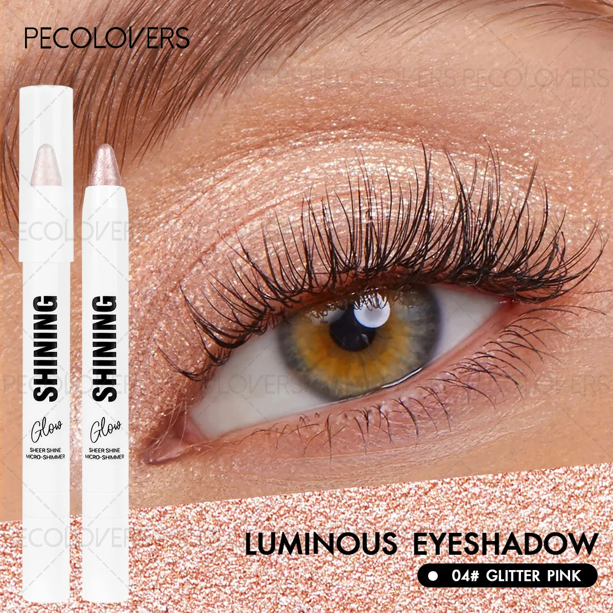 Long-Lasting Shimmer Finish Eyeshadow Stick,Durable and Waterproof, Creating A Perfect Eye Makeup Effect for Daily Life