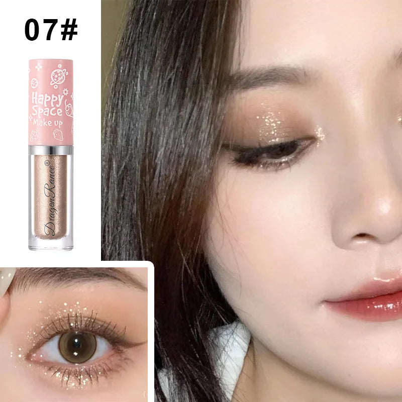 Pearlescent Glitter Liquid Eyeshadow Long Lasting Makeup Shiny Eye Shadow Eyeliner Silkworm Pen Brighten Cosmetics Highlighter