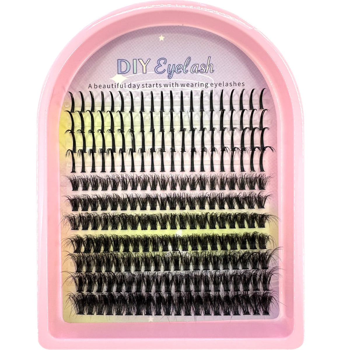 Lash Clusters 50D-1200D Lashes Spikes Eyelash Clusters Volume Individual Lashes DIY Spiky Lash Extension Mega Cluster Eyelashes