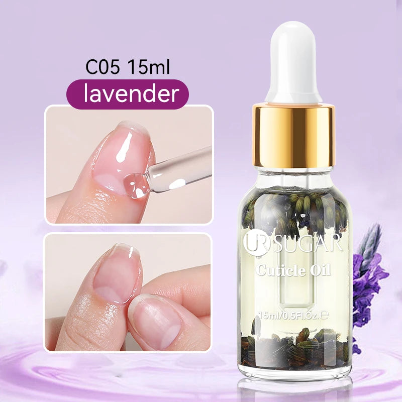 UR SUGAR 15ml Nail Cuticle Nutrient Oil Nourishes and Repairs Damaged Nails Moisturizing Strengthens and Brightens Nail CareTool