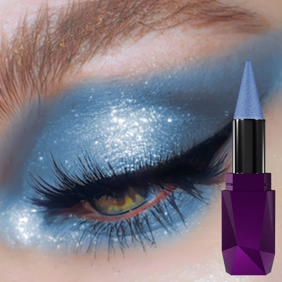 25 Color 1PC Pearl Eyeshadow Stick Waterproof Long Lasting Glitter & Matte Color Eye Shadow Makeup Face Highlight Cosmetics Gift