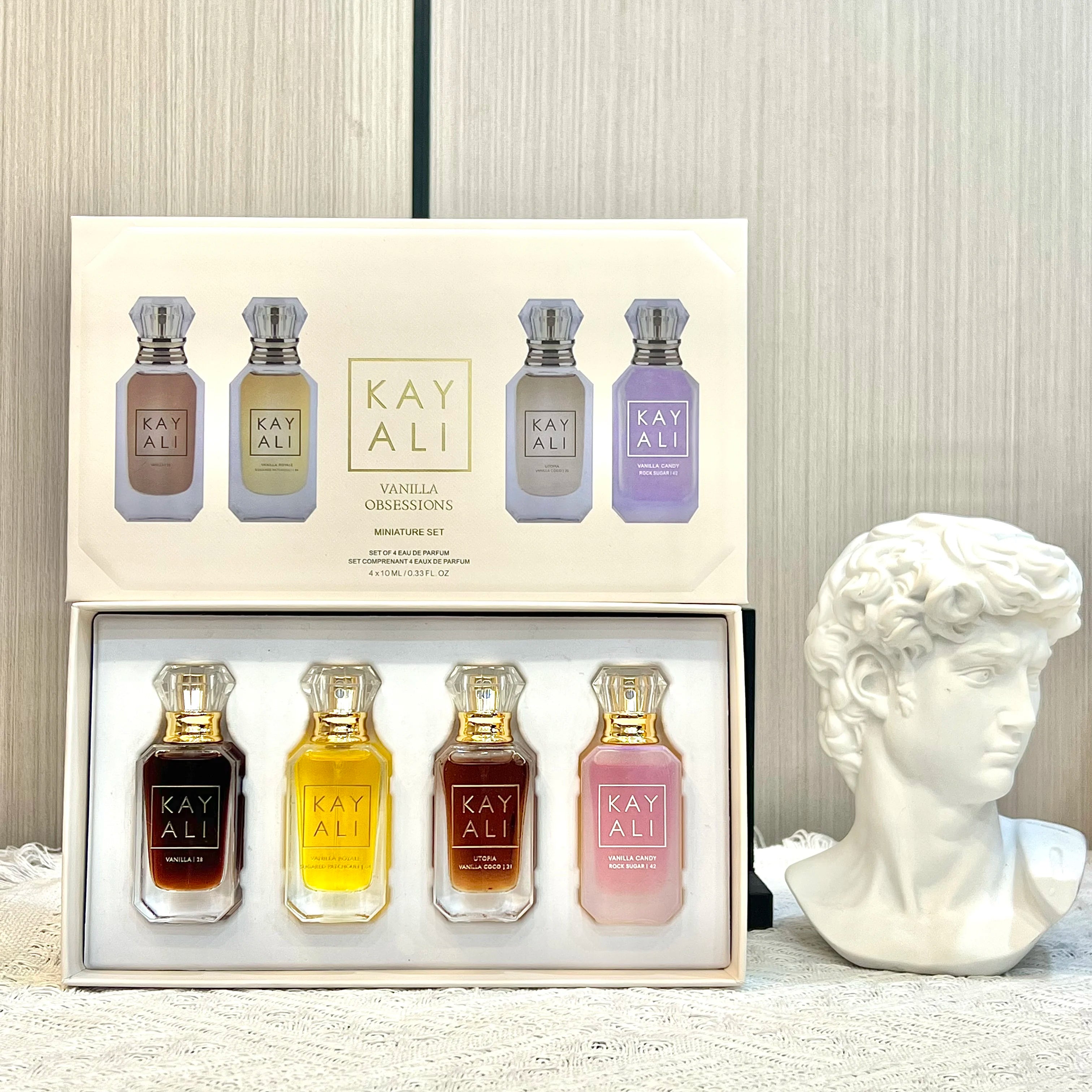 40ml Mini Perfume Set 4x10ml Vanilla Coconut Candy Floral Eau De Parfum Travel Gift Set Sweet Long Lasting Fragrance Women