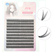 400PCS Natural Fan Eyelashes High Quality Fish Tail Silk False EyeLash C Curl Dovetail Fly Eyelash Extension Diy Lashes Makeup