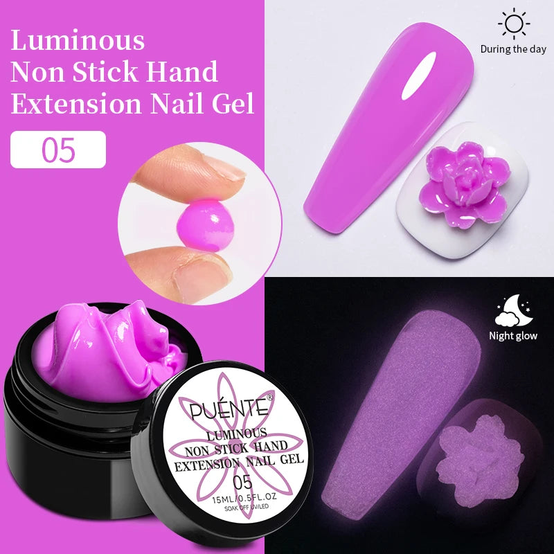 PUENTE 5ml Flower Fairy Gel Nail Polish Pink Blue Purple Natural Dried Flowers Gel For Nail Art Soak Off UV Varnish For Manicure