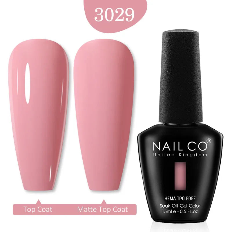 NailCO Pink Colors HEMA FREE Gel Nail Polish Nail Art Vernis Semi Permanent UV Lamp Gel Manicure for Nails Supplies Gel Polish