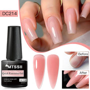Mtssii 7ML Quick Extension Nail Gel Vernis Semi Permanent Acrylic Crystal Pink Clear Nude Gel Nail Polish UV Construction Gel