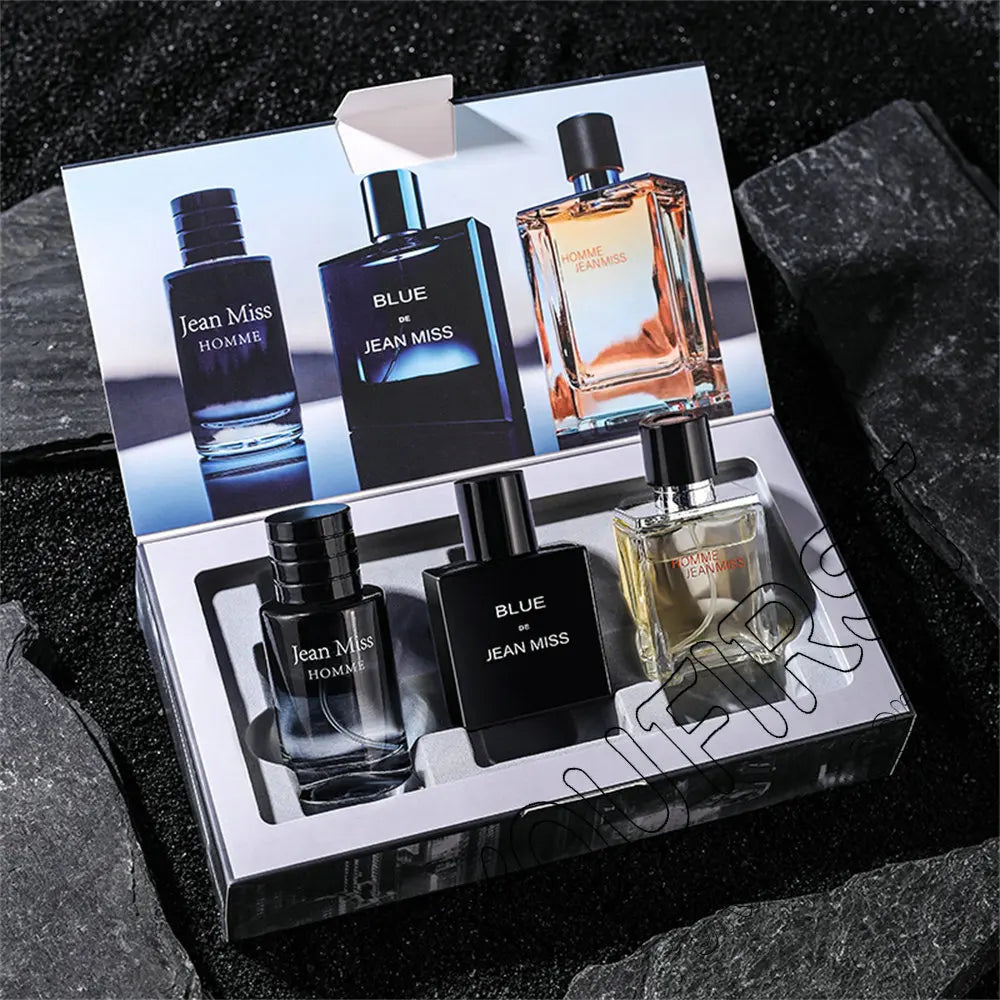 Men’s Perfume Gift Set – 3pcs Long-Lasting Fragrance Collection with Mixed Masculine Scents