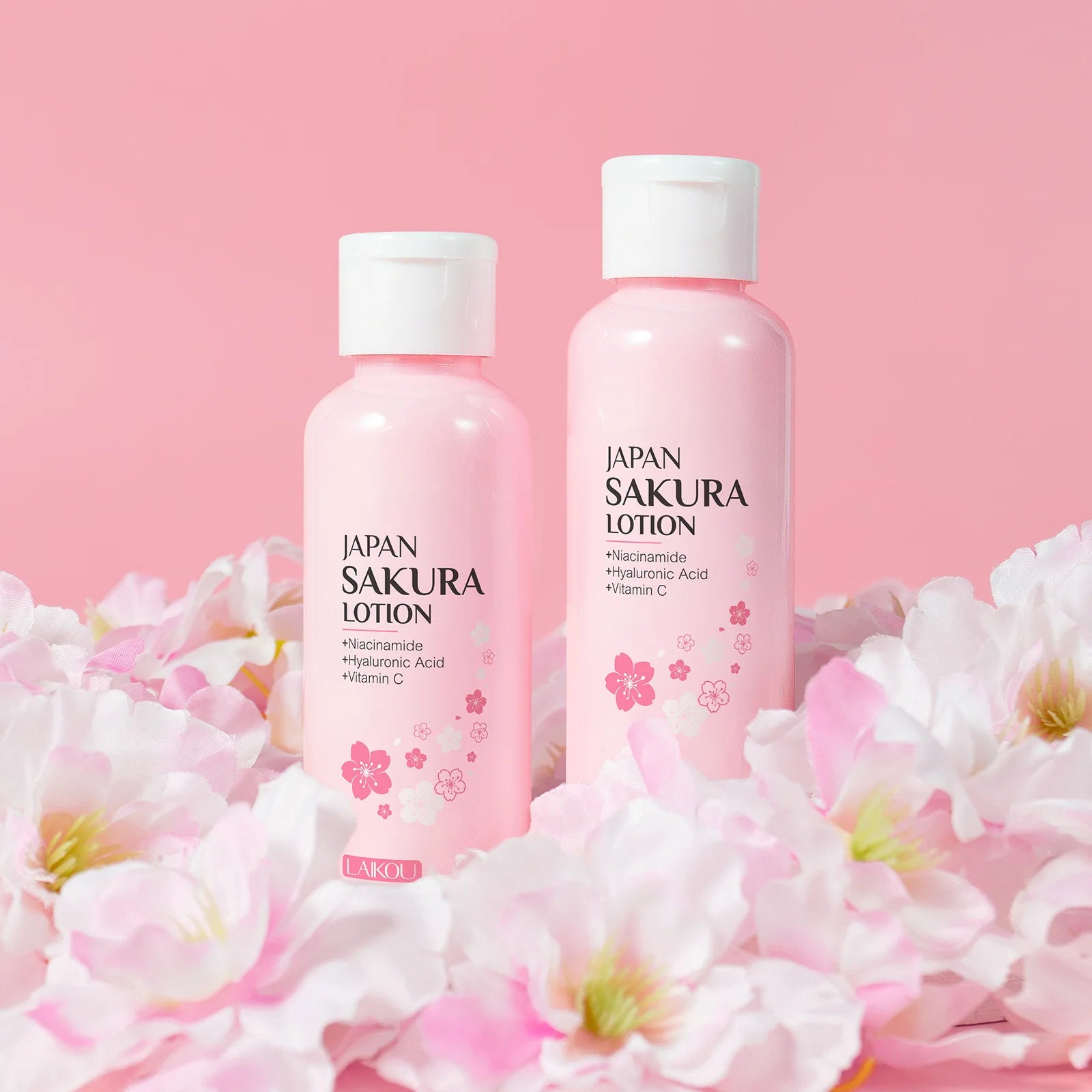 LAIKOU Sakura Face Lotion Moisturizing Essence  Shrink Pores Repairing  Improve Skin Elasticity  100ML