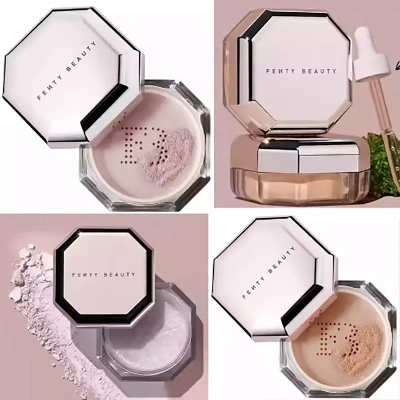New Fenty Beauty Loose Powder Oil-control Waterproof Matte Setting Powder Makeup Highlighter Powder Lasting Natural Cosmetics