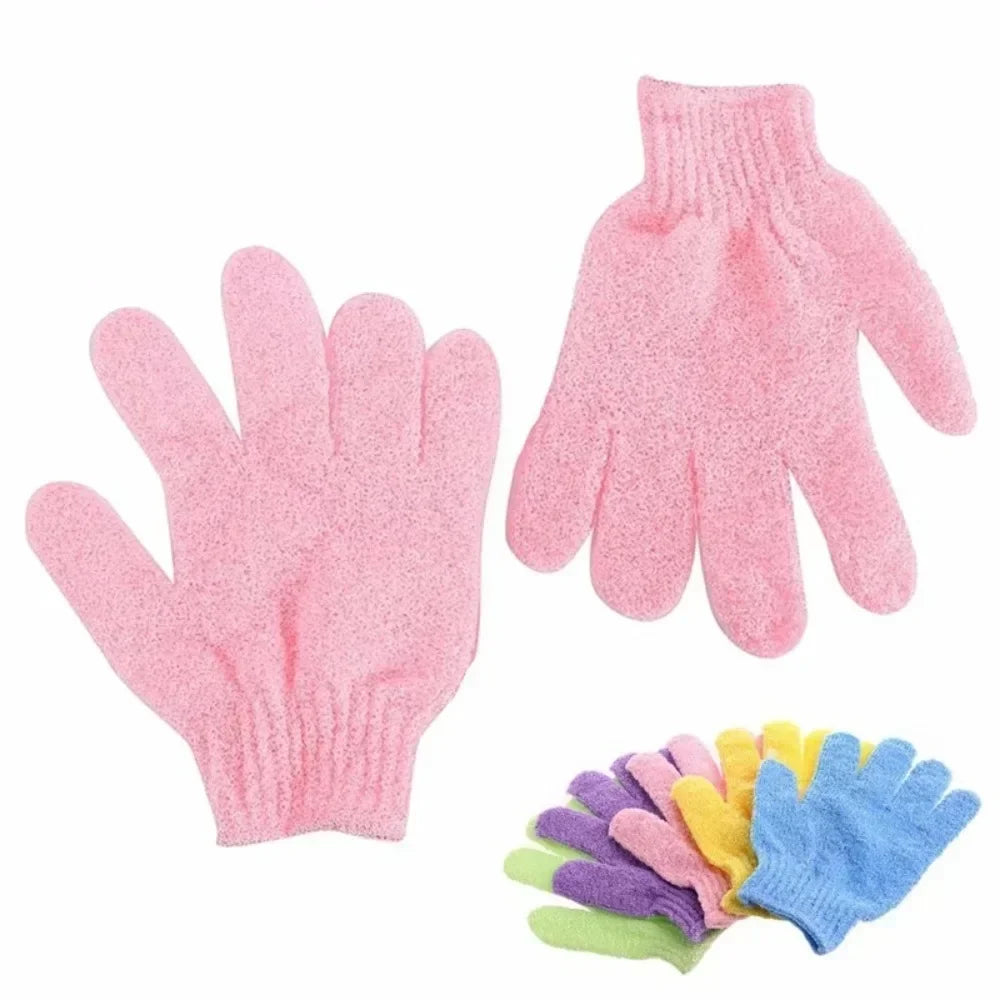 1pc Bath Glove Shower Body Deep Cleaning Peeling Exfoliating Bast Wisp Massage Moisturizing Sponge Skin Washcloth Bath Body Wash