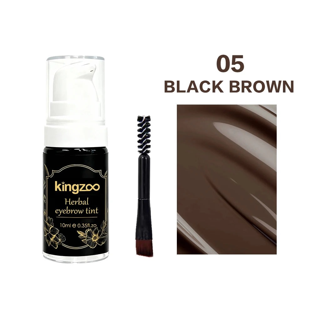 Waterproof Henna Brow Tint Set Long Lasting Smudge Proof Eyebrow Dye DIY Home Use Brow Enhancing & Lamination Kit
