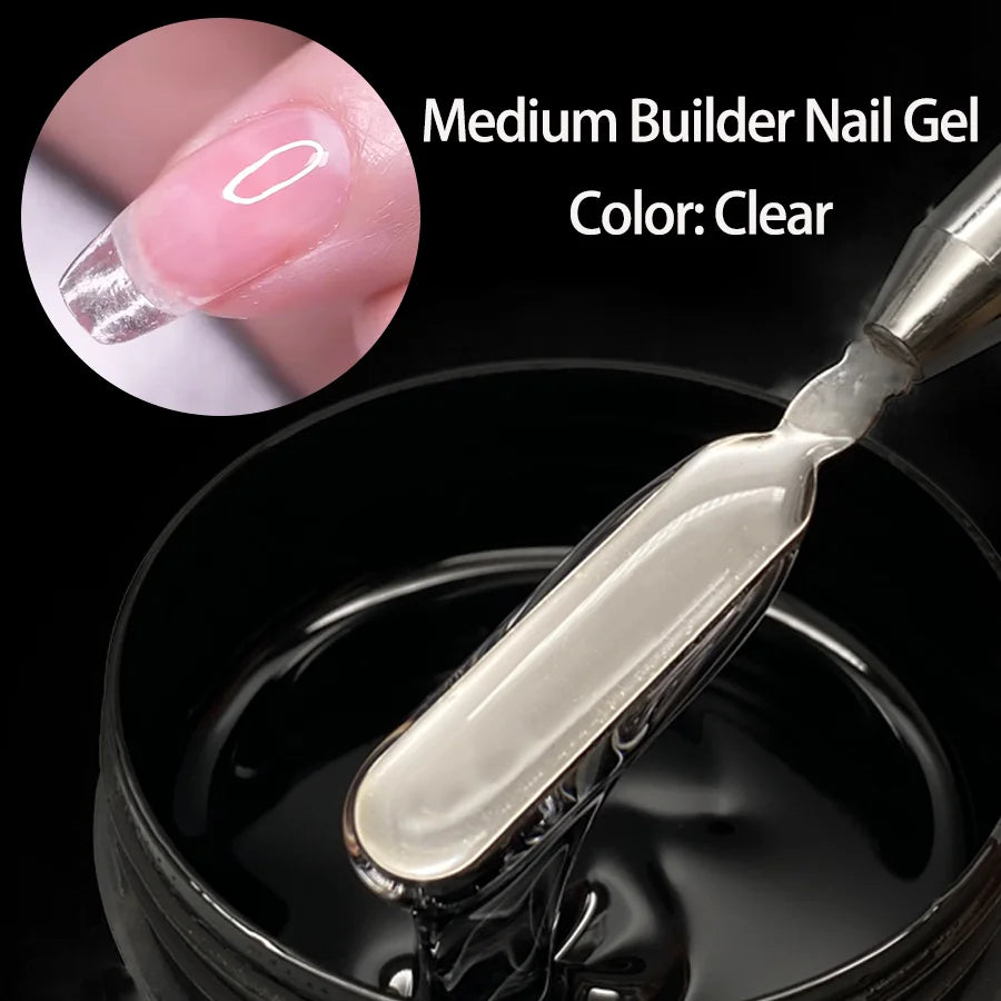 Jillnails Hema TPO Free Natural Yellow Nude Builder Nail Gel 100g/50g 100ml for Nail Extension Sculpting