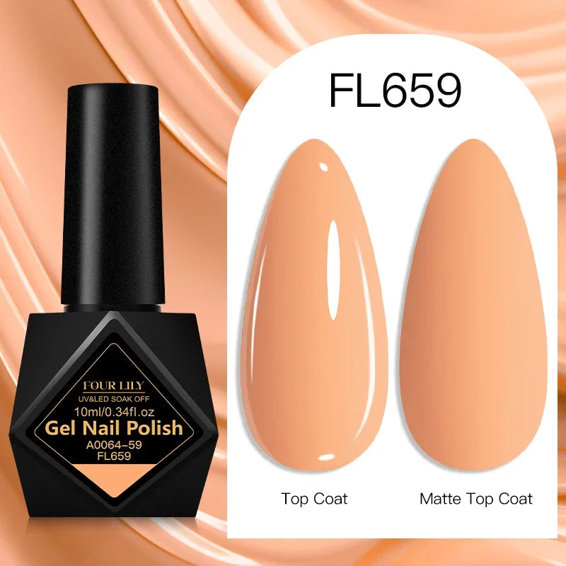 10ml Gel Nail Polish 162 Colors Nail Supplies Vernis Semi Permanent Nail Art Manicure Soak Off LED UV Gel Nail Varnishes Summer