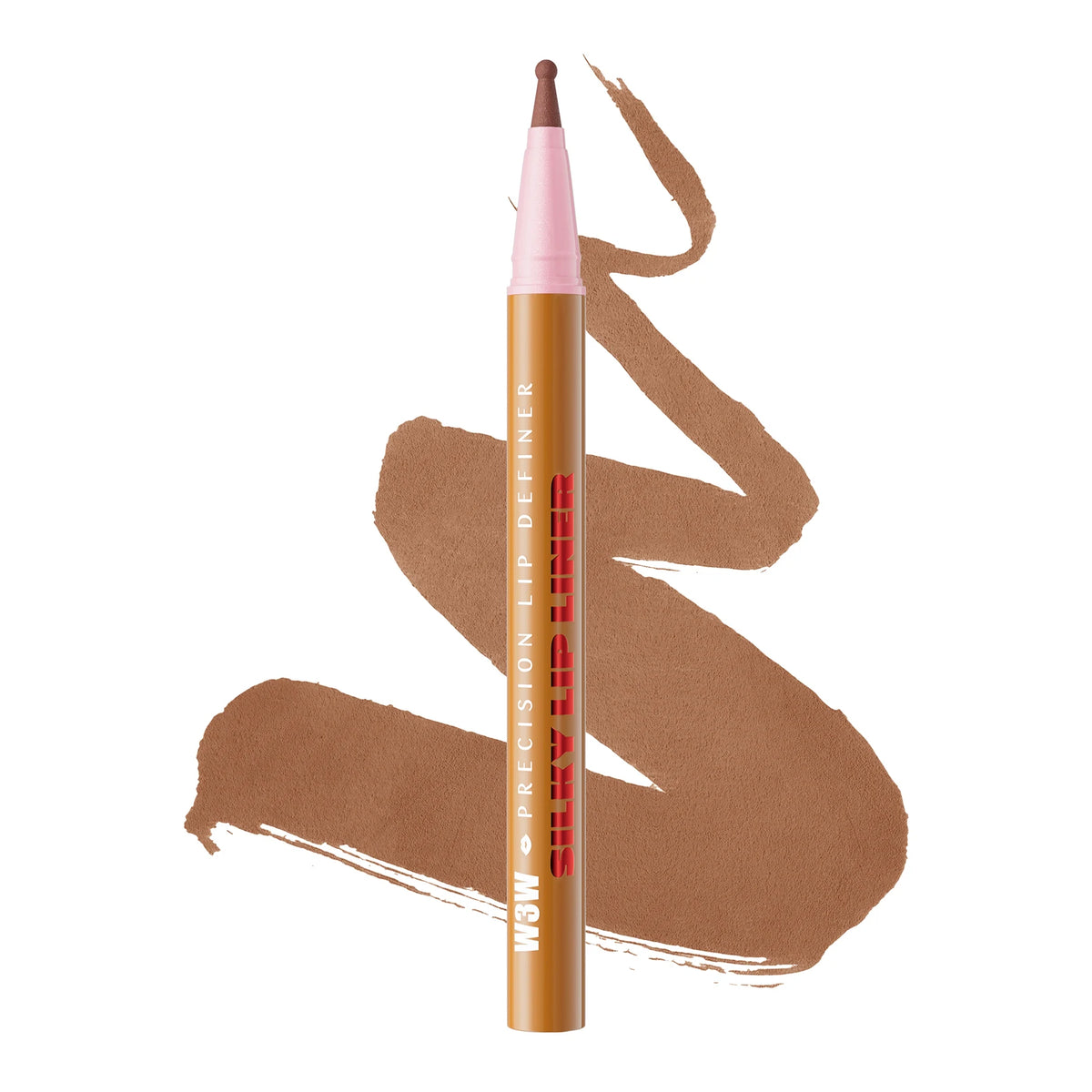 Longwear Liquid Lip Liner Waterproof, 24 Hour Long Lasting Lip Liner Stain Marker Pen, 2-in-1 Matte Semi Permanent Lipliner