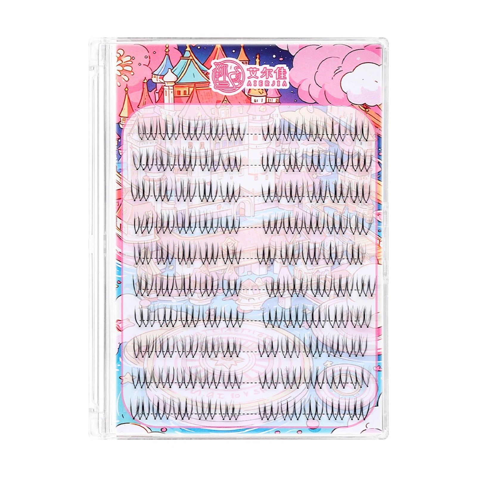 Korean style Lashes Natural soft Thin false Eyelash extenstons W shape Wispy fake Eyelashes For Women daily eyelash Party Makeup