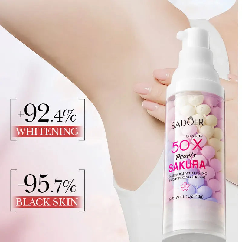 Skin Whitening Serum Private Parts Underarm Bleaching Serum Whiten Butt Knee Brighten Inner Thigh Arm Body Remove Dark Melanin