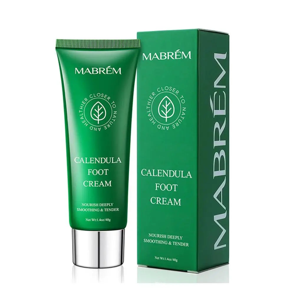 Foot Treatment Cream Foot Care Exfoliating Scrub Whitening Anti-cracking Moisturizing Anti-dry Calendula Olive Repair 40g