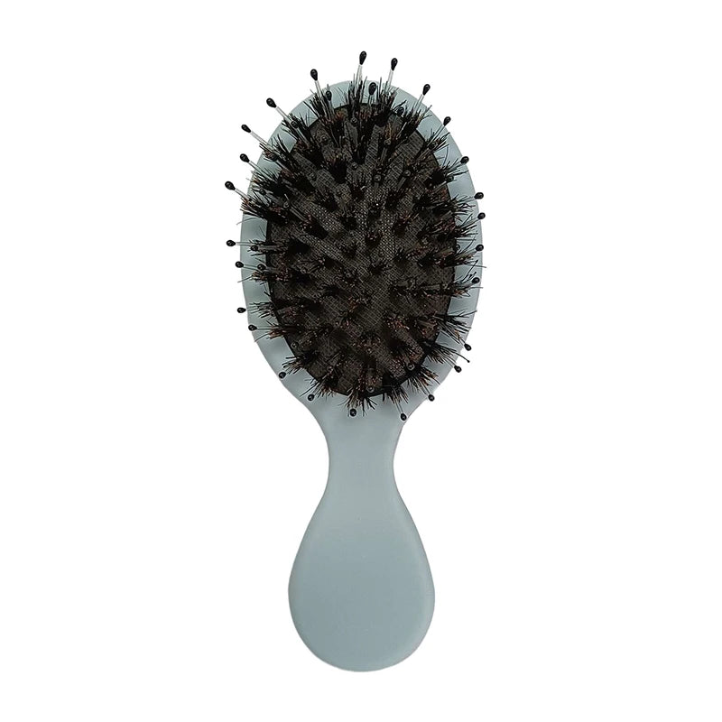 New Natural Boar Bristle Oval Hair Brush Comb Head Scalp Massage Comb Portable Horsehair Comb Fashion Styling Tool