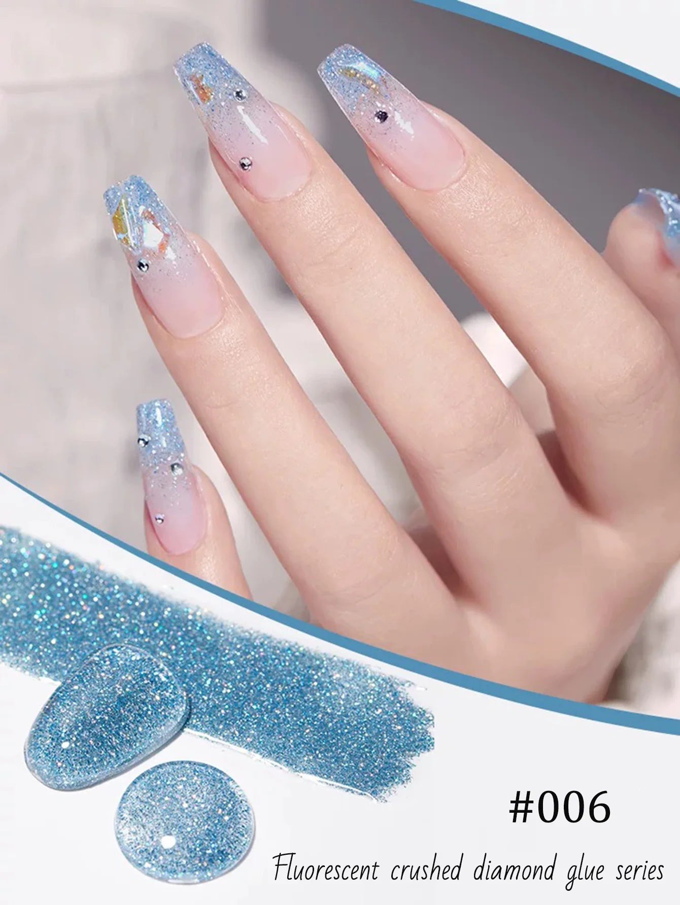 MIANEL 12ML Rock Sugar Crushed Diamond Gel Nail Polish Pink Glitter Nail Polish Top Selling Pink Nails Summer Nails 1-12pcs