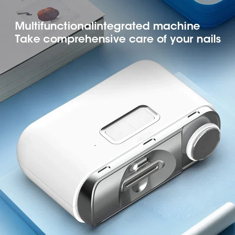 Automatic Electric Nail Clipper USB Rechargeable Mini Portable Manicure Tool for Adult and Baby Safe Trimming Polish Home Use