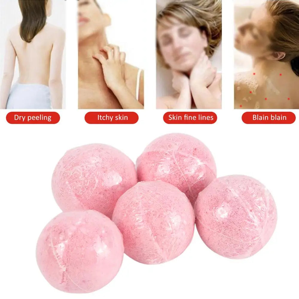 Bath  Pack Gift Set Bath Salt Balls Essential Oil Bath s for Moisturizing Skin Fizzy Spa Bath Bubble  Aromatic Odor